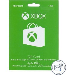 مايكروسوفت (K4‎W03161‎) SAR ‎300 بطاقة شراء واعادة الشحن اكس بوكس لايف